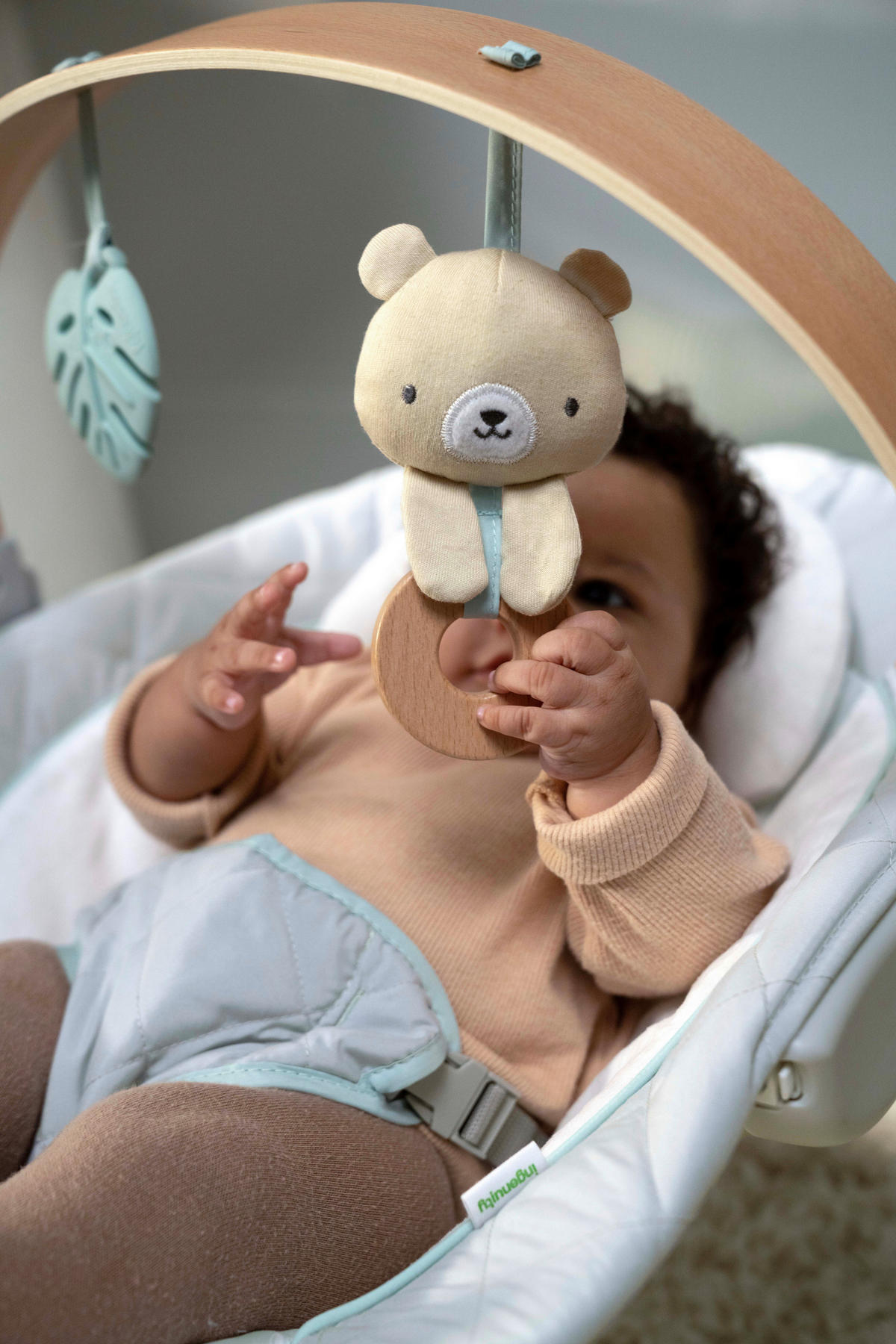 SCHAUKELWIPPE COZY  - Multicolor/Weiß, Basics, Kunststoff/Textil (56,4/53,1/67,6cm)