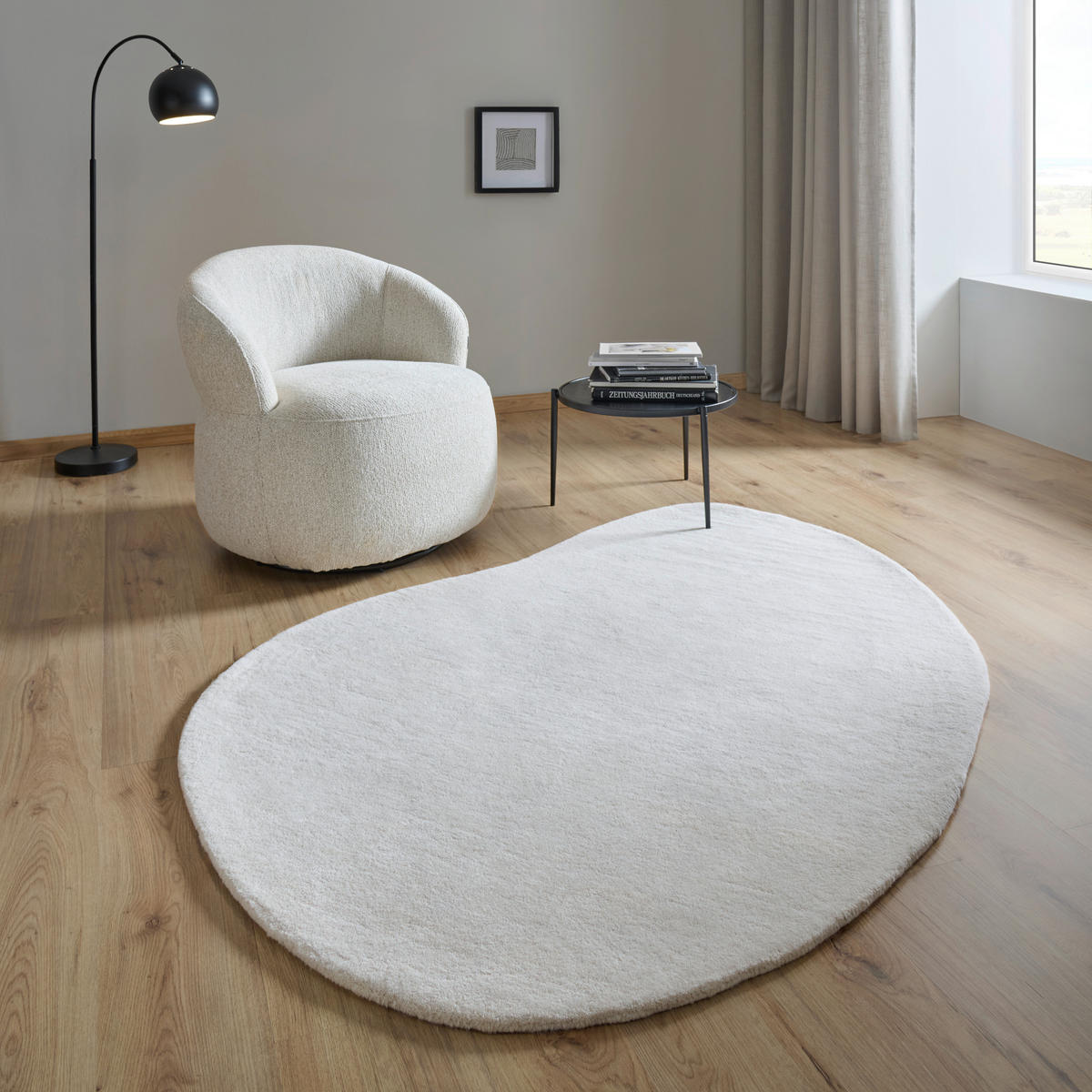 WOLLTEPPICH 130/190 cm Beige  - Beige, Design, Textil (130/190cm) - Linea Natura