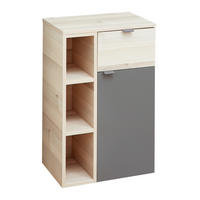 UNTERSCHRANK 45/71,6/33 cm   - Dunkelgrau/Pinienfarben, Basics, Glas/Holzwerkstoff (45/71,6/33cm) - Pelipal