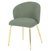 STOL, les, kovina, tekstil zelena  - črna/zelena, Moderno, kovina/tekstil (56/78/58cm) - Carryhome