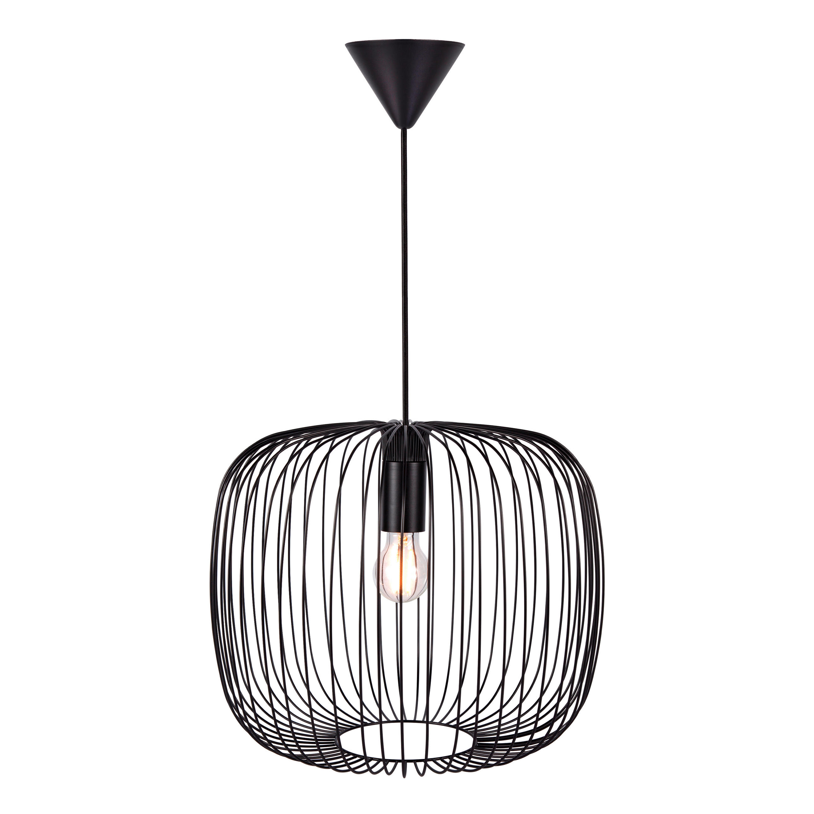 HÄNGELEUCHTE 40/33 cm  - Schwarz, KONVENTIONELL, Metall (40/33cm) - Nordlux