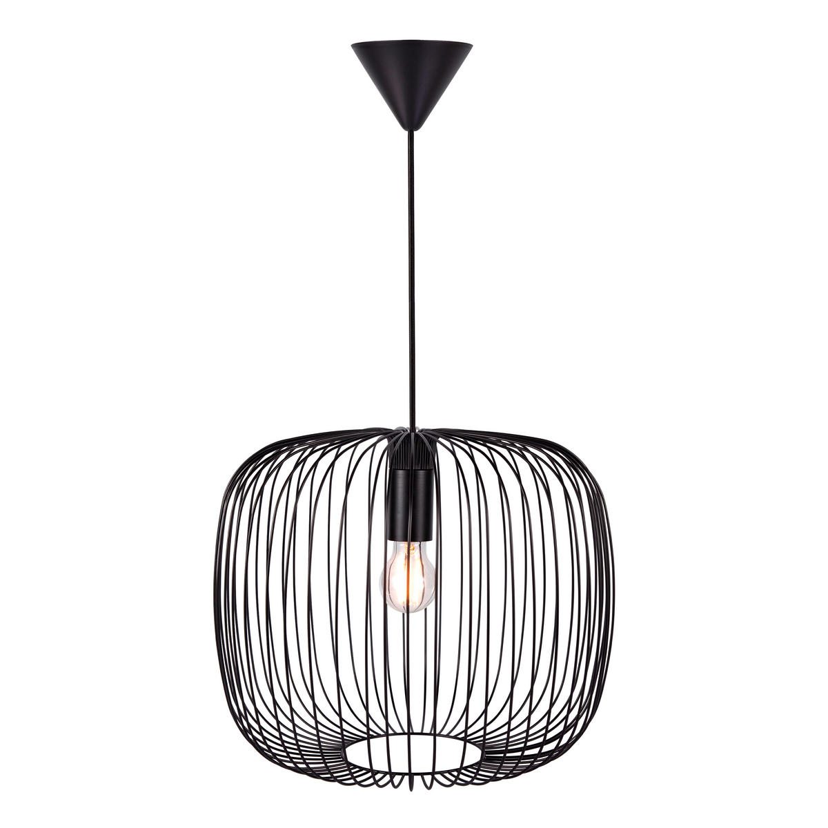 HÄNGELEUCHTE Beroni 40/33 cm   - Schwarz, KONVENTIONELL, Metall (40/33cm) - Nordlux
