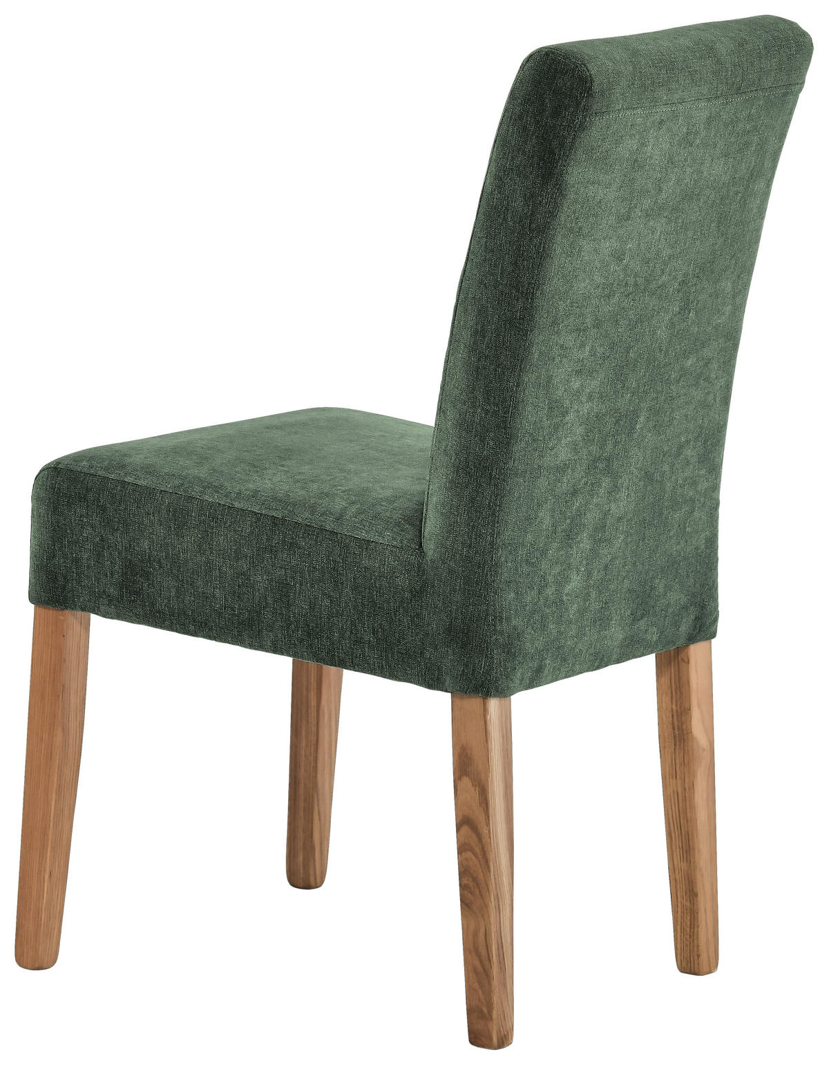 STUHL Webstoff Grün, Eichefarben Eiche massiv  - Eichefarben/Grün, KONVENTIONELL, Holz/Textil (47,5/91,5/63cm) - Cantus