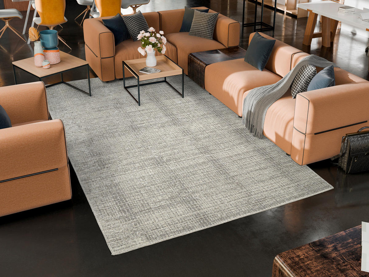 FLACHWEBETEPPICH 140/200 cm PLAINS Creme, Beige  - Beige/Creme, Design, Textil (140/200cm) - Musterring