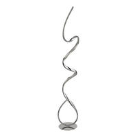 LED-STEHLEUCHTE 23/28/147 cm    - Klar/Chromfarben, Design, Glas/Metall (23/28/147cm)