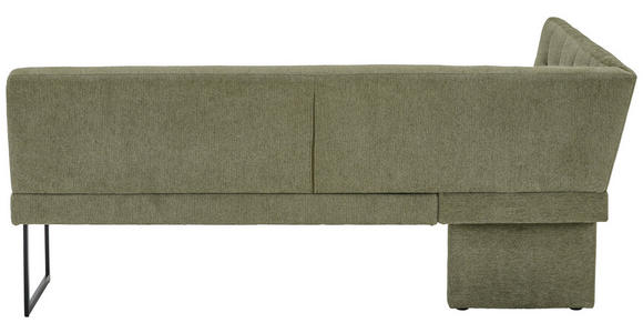 ECKBANK 155/213 cm  in Hellgrün  - Schwarz/Hellgrün, Design, Textil/Metall (155/213cm) - Novel