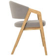 ARMLEHNSTUHL  Stoffauswahl Mikrofaser  - Hellgrau, KONVENTIONELL, Holz/Textil (59/81/60cm) - Carryhome