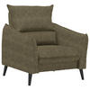 SESSEL Velours Olivgrün    - Schwarz/Olivgrün, Design, Holz/Textil (96/98/100cm) - Carryhome