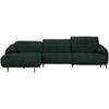 ECKSOFA in Echtleder Opal  - Opal/Schwarz, Design, Leder/Metall (165/313cm) - Emilio Belluti
