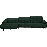 ECKSOFA in Echtleder Opal  - Opal/Schwarz, Design, Leder/Metall (165/313cm) - Emilio Belluti