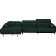 ECKSOFA in Echtleder Opal  165/313 cm  - Opal/Schwarz, Design, Leder/Metall (165/313cm) - Emilio Belluti