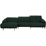 ECKSOFA in Echtleder Opal  165/313 cm  - Opal/Schwarz, Design, Leder/Metall (165/313cm) - Emilio Belluti