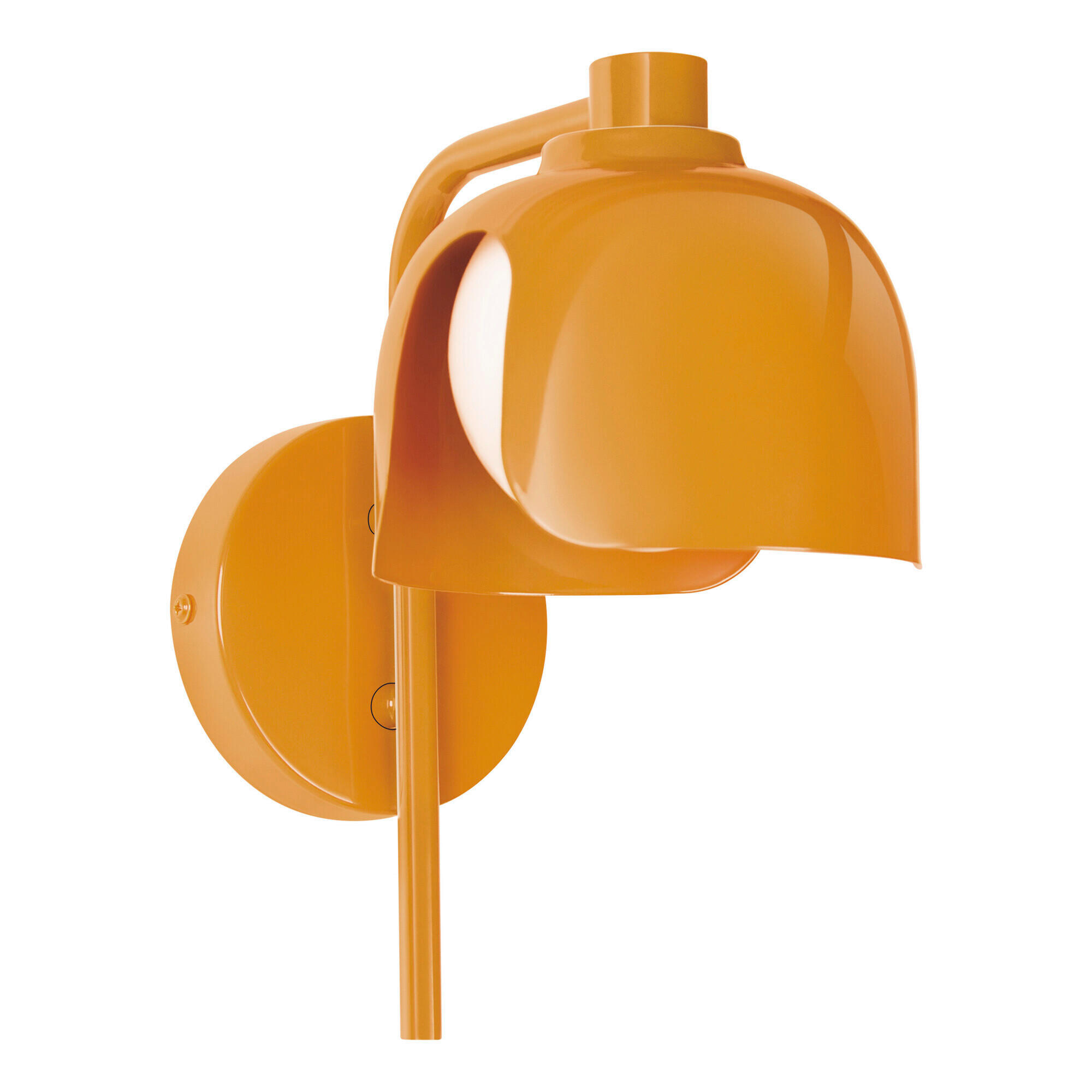 WANDLEUCHTE 13,5/21/24,5 cm   - Orange, Basics, Glas/Metall (13,5/21/24,5cm) - Osram