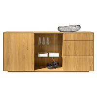 SIDEBOARD Eichefarben  192,1/86,2/41,9 cm  - Eichefarben, Design, Glas/Holz (192,1/86,2/41,9cm) - Team 7