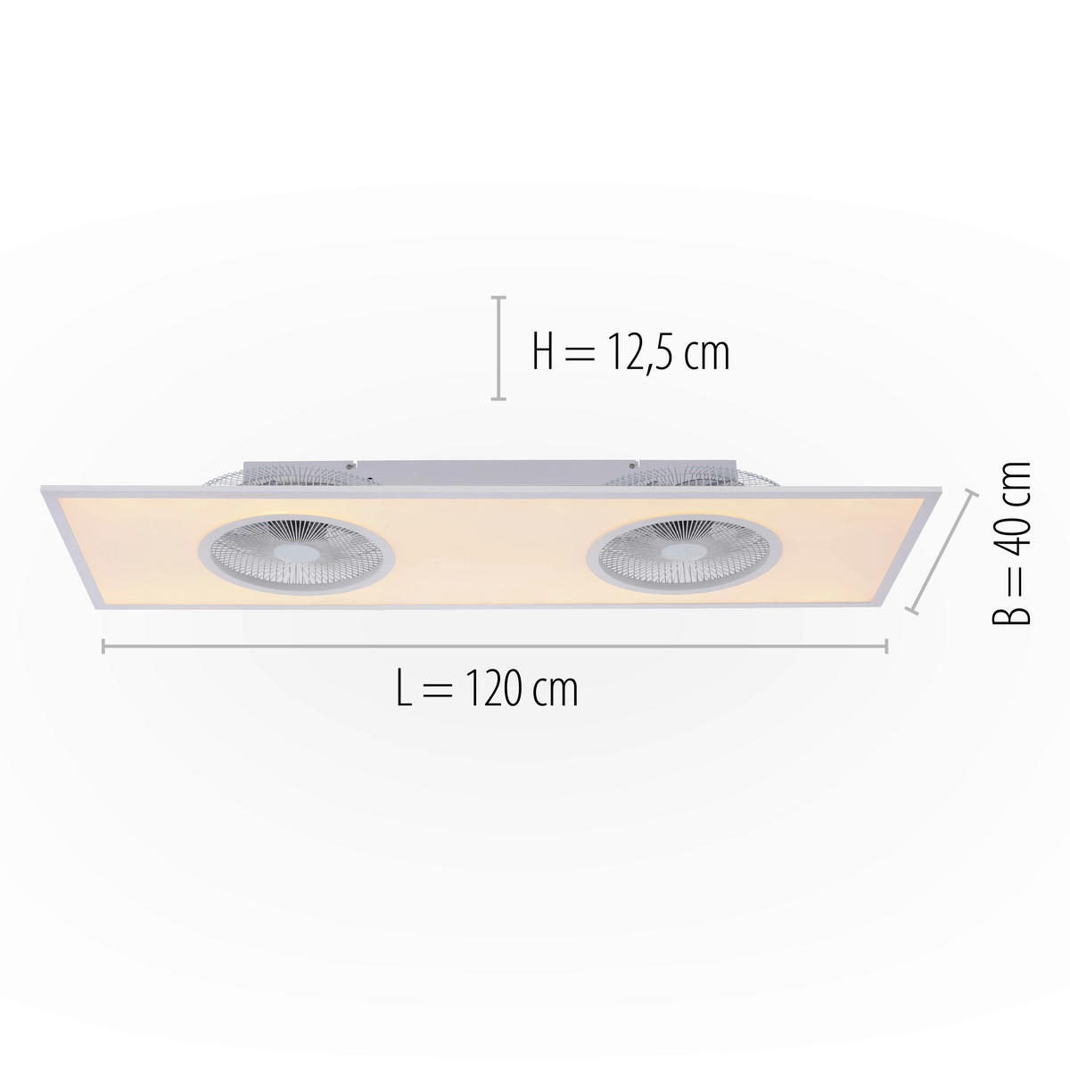 DECKENVENTILATOR - Design (120/40/12,5cm)