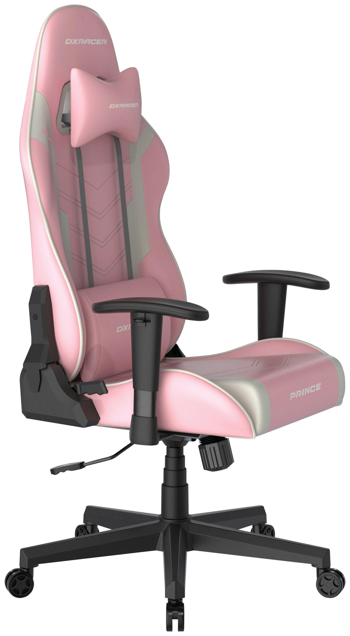HERNÍ ŽIDLE, bílá, pink - bílá/pink, Moderní, textil/plast (67/126/67cm) - Dxracer