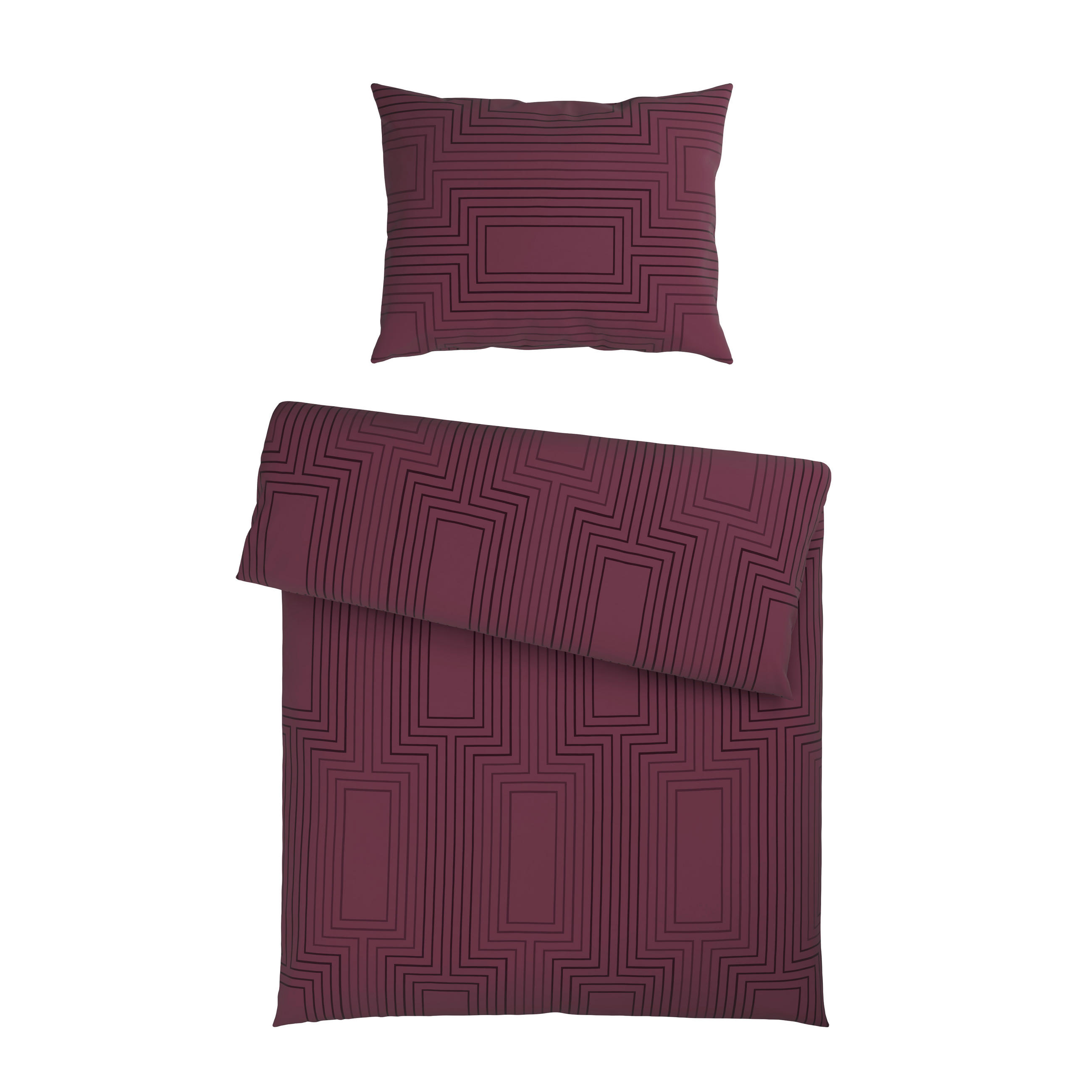 BETTWÄSCHE 2-teilig Satin 140/200 cm  - Multicolor, KONVENTIONELL, Textil (140/200cm) - Novel