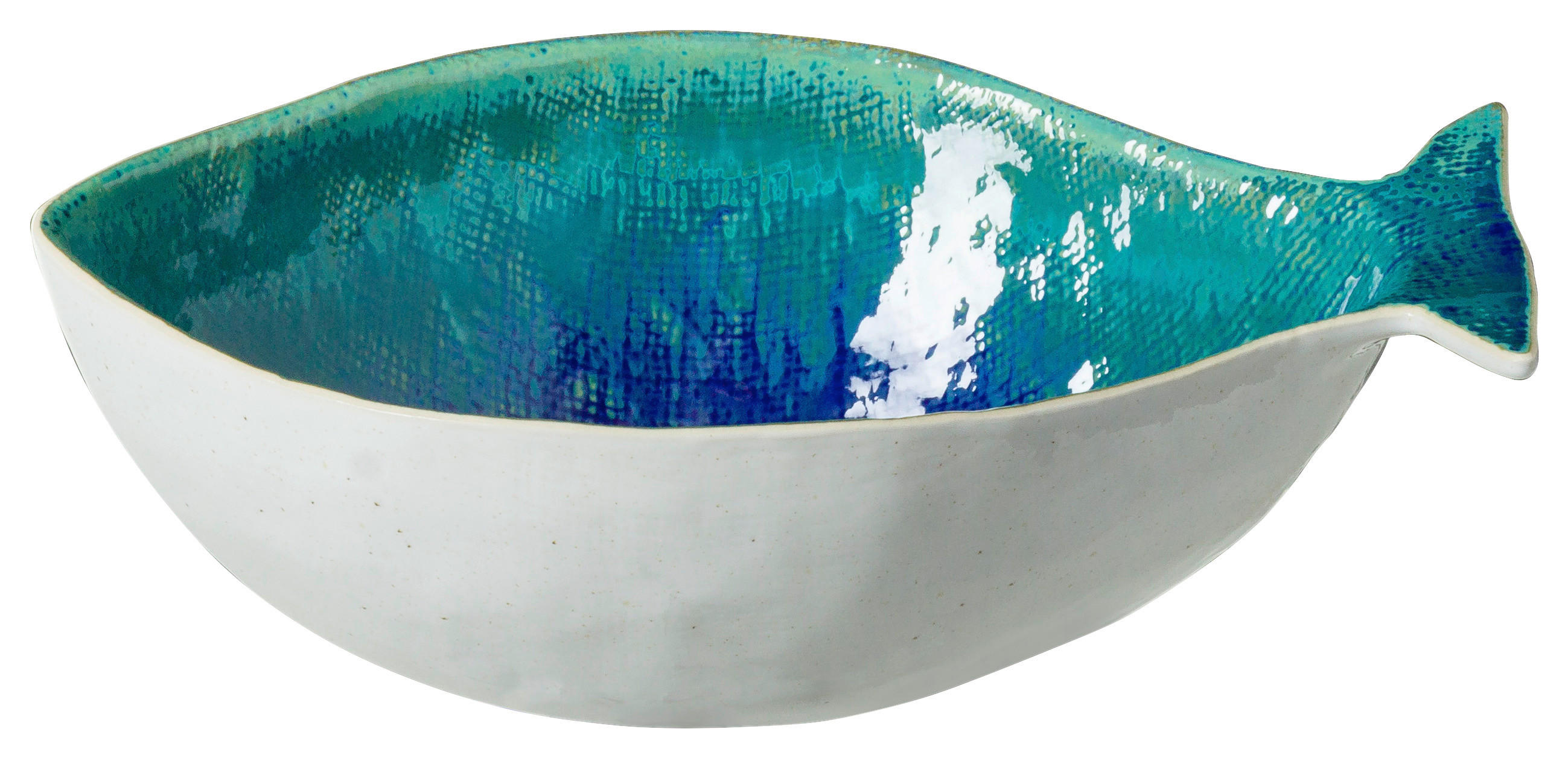 SERVIERPLATTE DORI  - Blau, Basics, Keramik (29,8/19,6/9,7cm) - Costa Nova