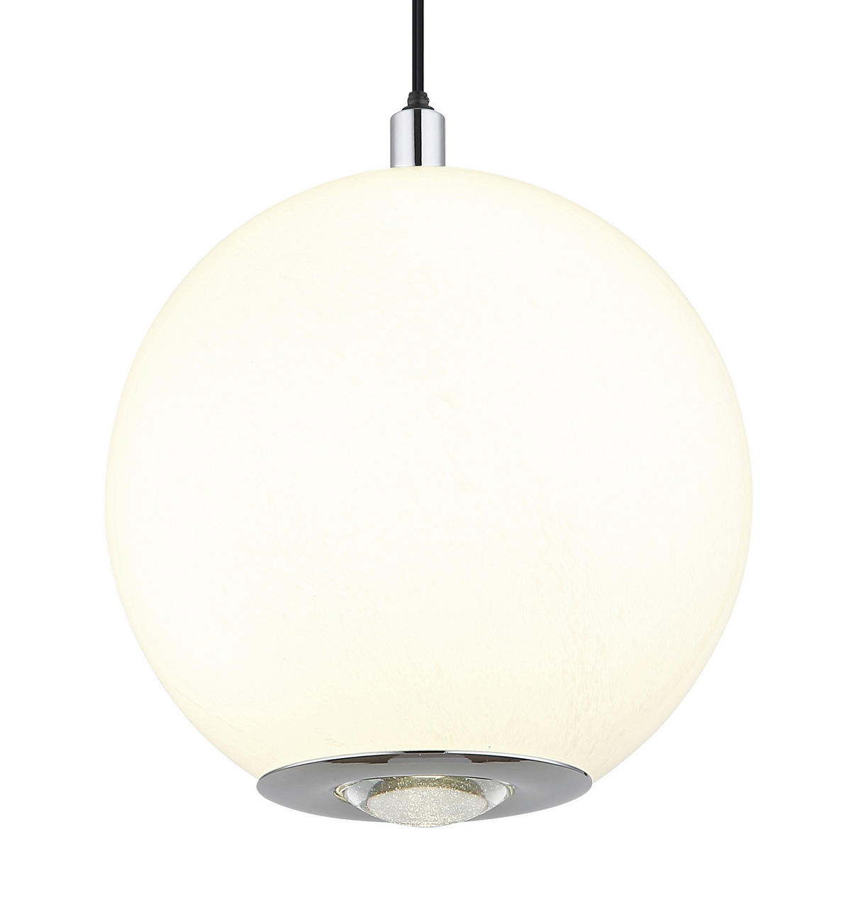 VISEČA LED-SVETILKA  SIMMONS //4000 K/230 V/ - barve kroma/siva, Konvencionalno, kovina/umetna masa (40/125cm) - Globo