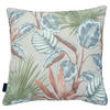 OUTDOOR-KISSEN Floral  - Blau/Braun, Basics, Textil (50/50/14cm)