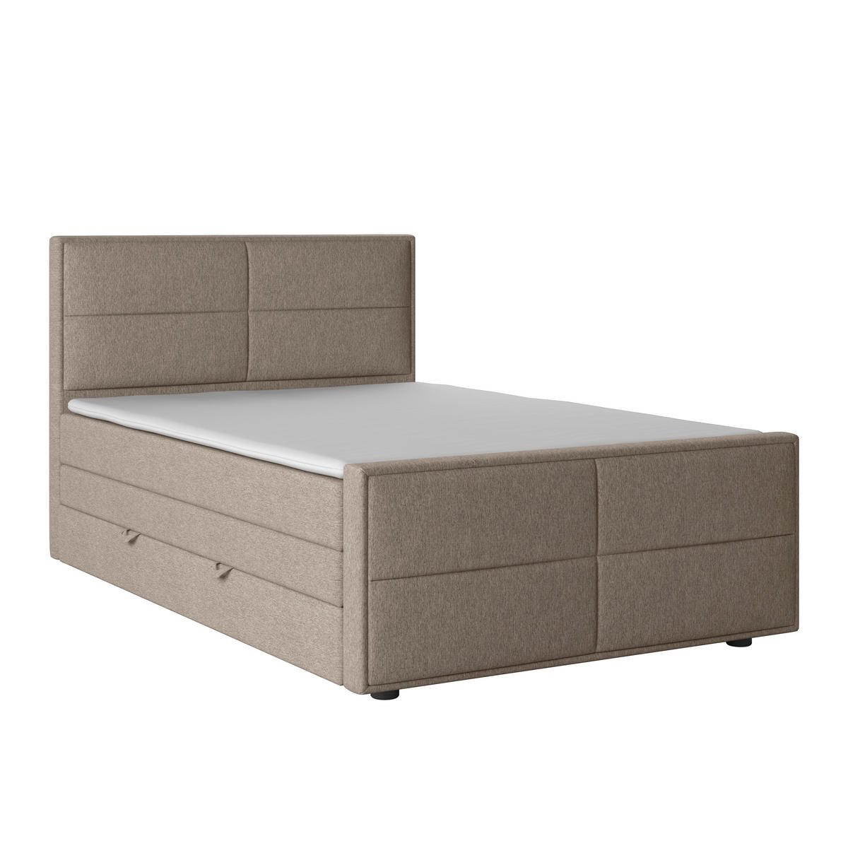 BOXSPRINGBETT 140/200 cm  in Beige  - Beige, Modern, Holz/Kunststoff (140/200cm) - MID.YOU