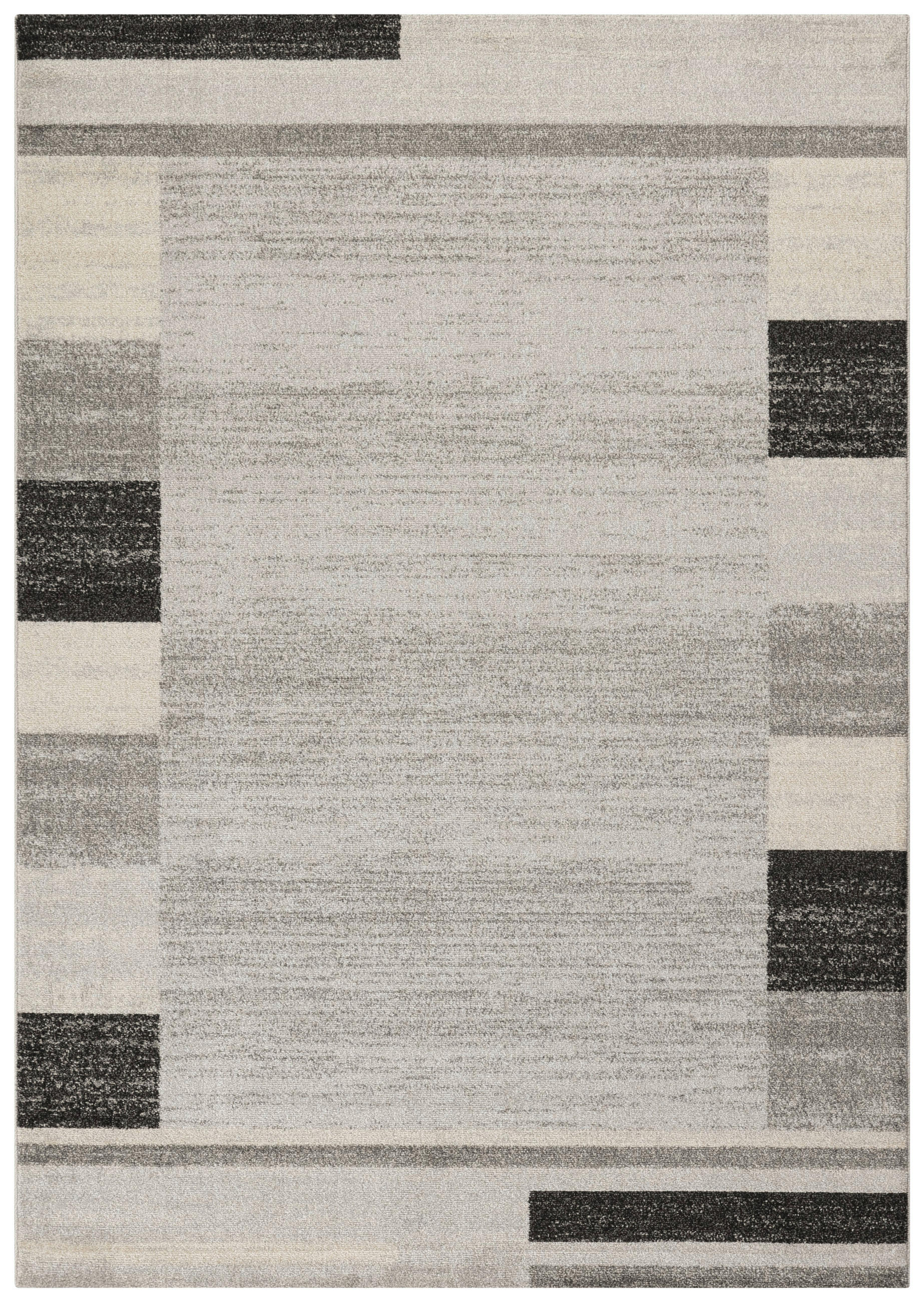 WEBTEPPICH  Wohnzimmer 60/110 cm Grau, Weiß  - Weiß/Grau, Design, Textil (60/110cm) - Novel