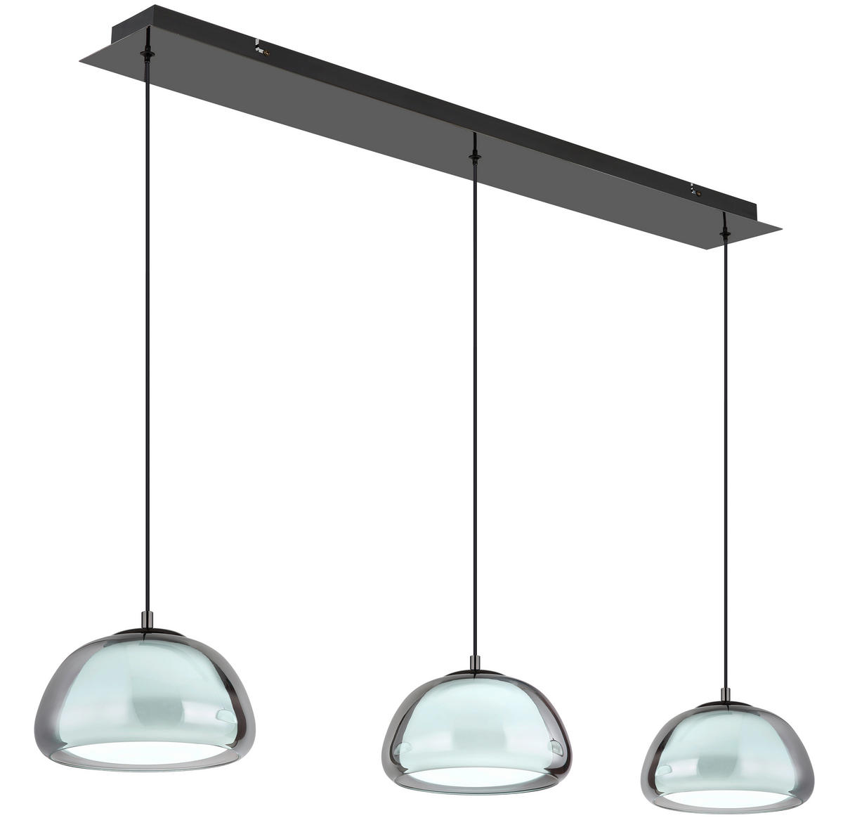 ZÁVĚSNÉ LED SVÍTIDLO, 117/25/150 cm - šedá/bílá, Design, kov/plast (117/25/150cm) - Globo