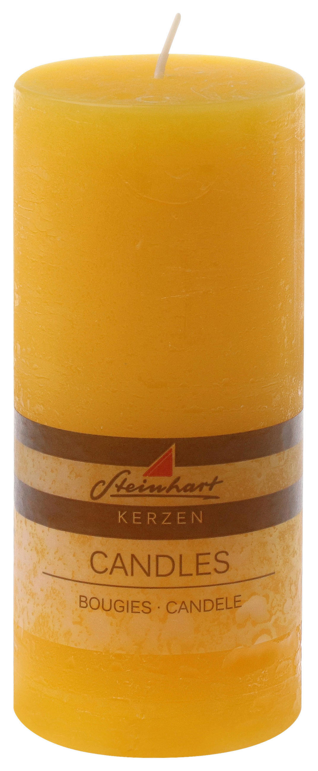 STUMPENKERZE 6,8/15 cm  - Gelb, Basics (6,8/15cm) - Steinhart