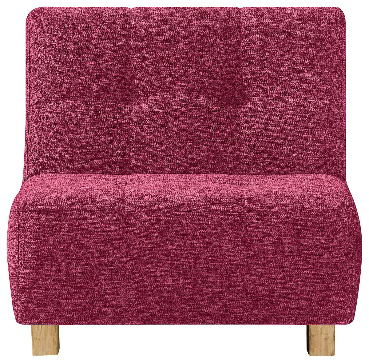 SCHLAFSESSEL Flachgewebe Rot    - Rot/Naturfarben, Design, Holz/Textil (85/92/102cm) - Novel