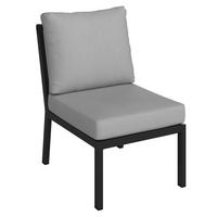 LOUNGEMITTELTEIL  - Anthrazit/Grau, Design, Textil/Metall (57/85/80cm) - Amatio Pro