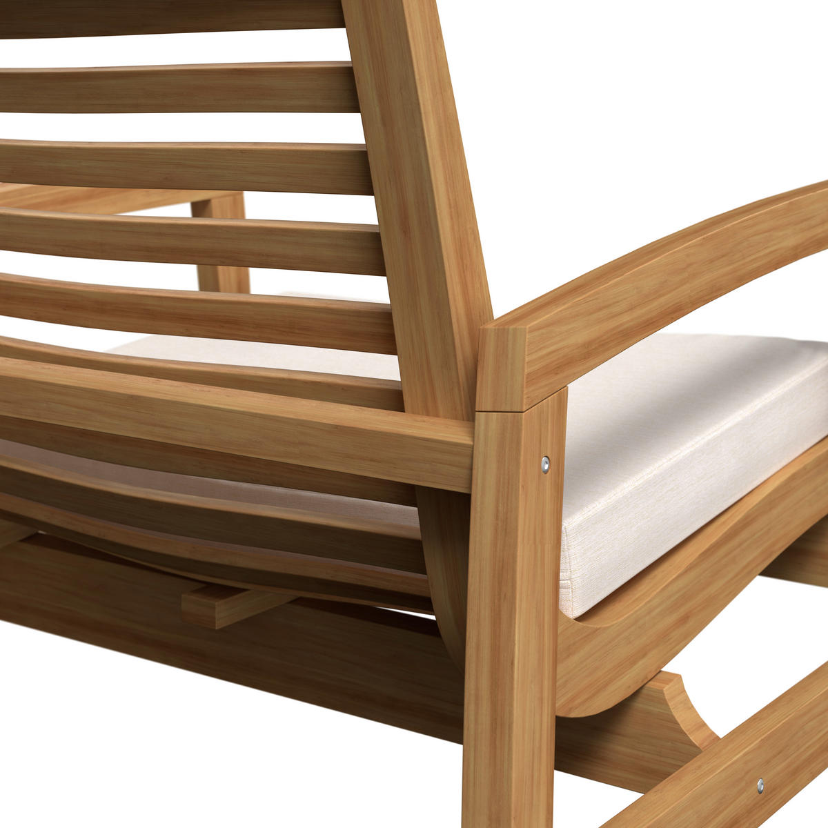 LOUNGEGARNITUR Teakholz Hartholz  - Beige/Naturfarben, Natur, Holz/Textil (138/73/71cm) - Ambia Garden