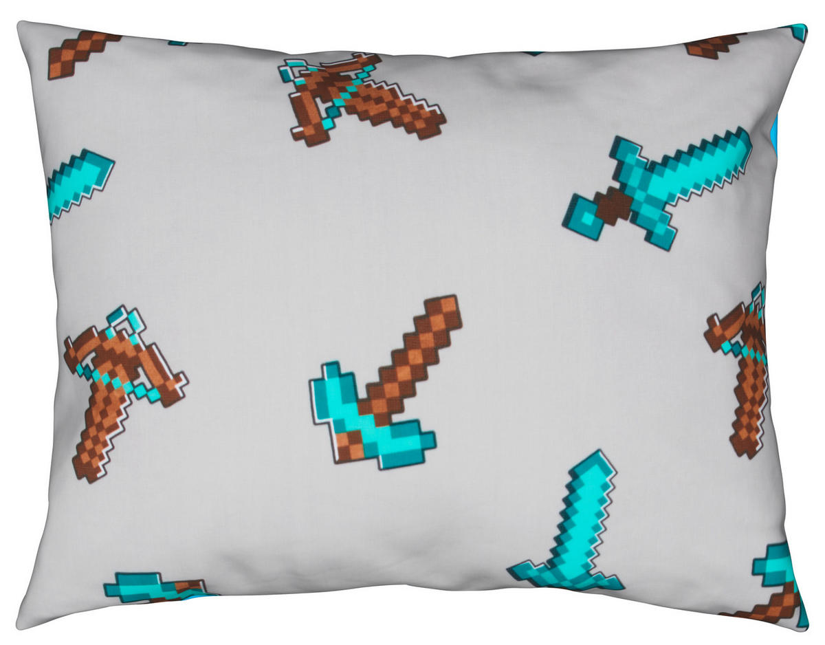 DEČJA POSTELJINA 140/200 cm tekstil višebojna  - višebojna, Konvencionalno, tekstil (140/200cm) - Minecraft