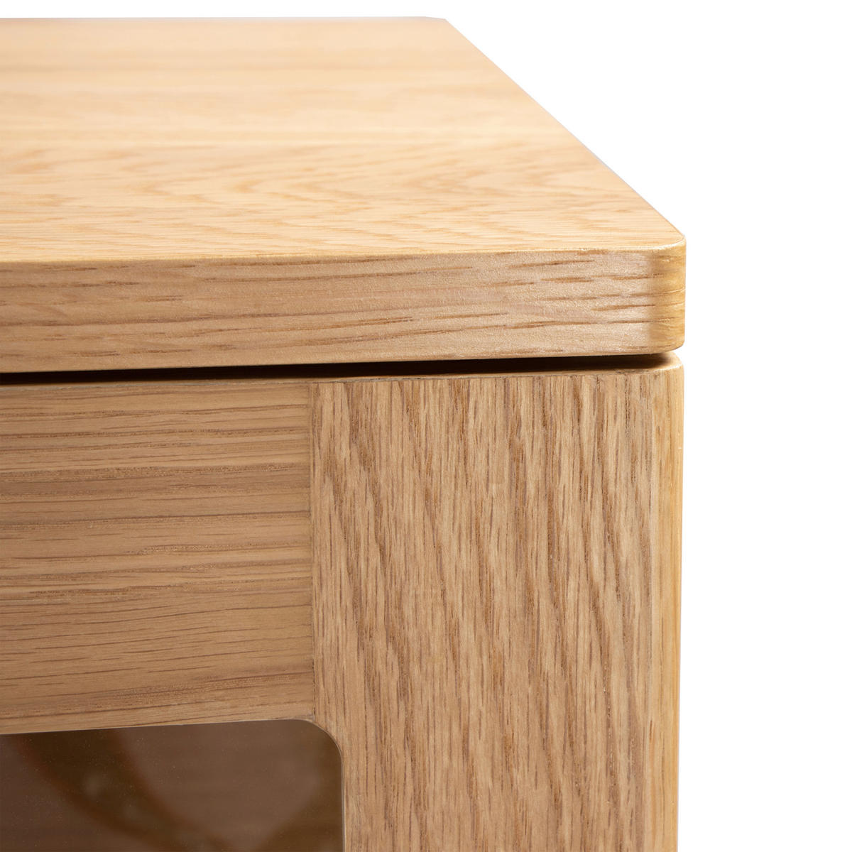 HIGHBOARD  in 90/140/40 cm  - Klar/Schwarz, Design, Glas/Holz (90/140/40cm) - MID.YOU