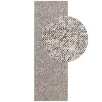 LÄUFER 80/240 cm Rocco Multicolor, Taupe  - Taupe/Multicolor, Basics, Kunststoff (80/240cm) - Elle Decoration