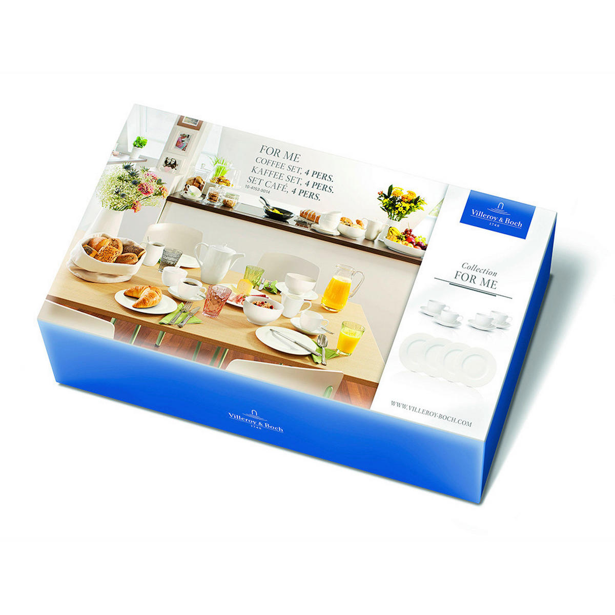 KAVNI SERVIS  For Me  12-delni      - bela, Design, keramika (35/20/33cm) - Villeroy & Boch