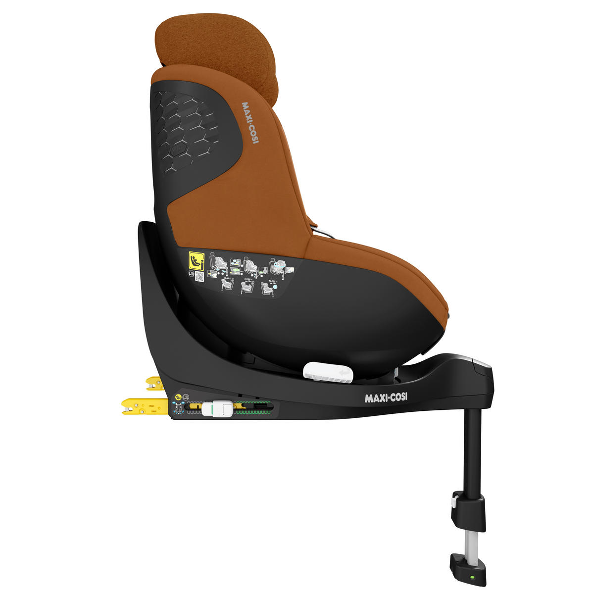 KINDERAUTOSITZ Mica Pro Eco i-Size Authentic Cognac   - Cognac, Basics, Kunststoff/Textil (44,2/64,8/68,3cm) - Maxi-Cosi