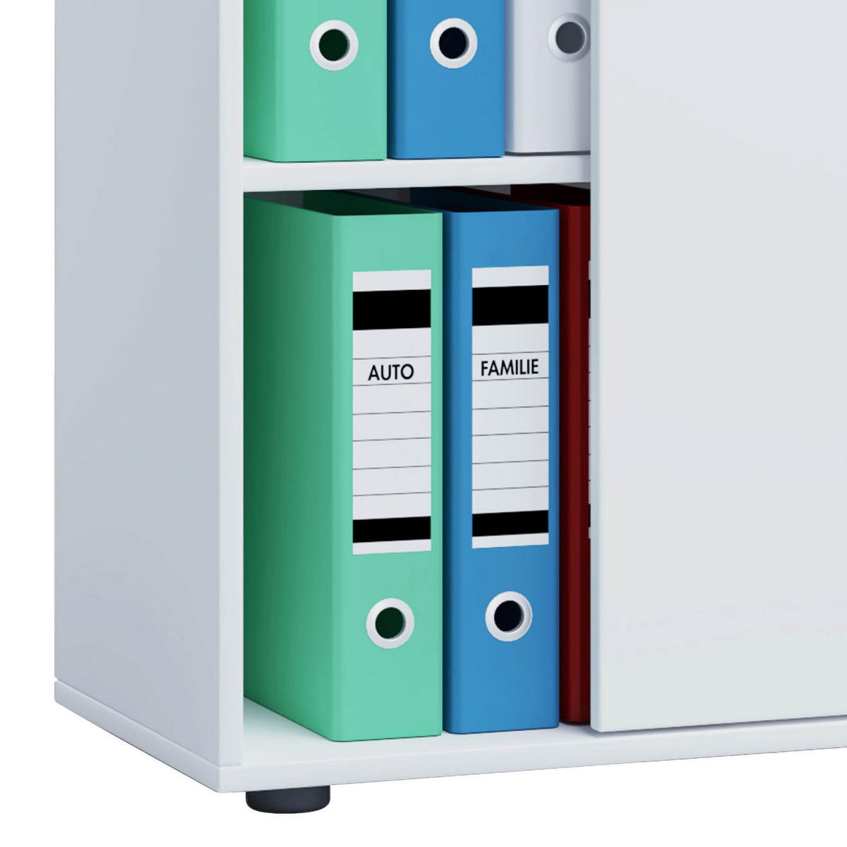 AKTENSCHRANK Weiß  - Weiß, Basics, Holzwerkstoff (70/105/37cm) - MID.YOU