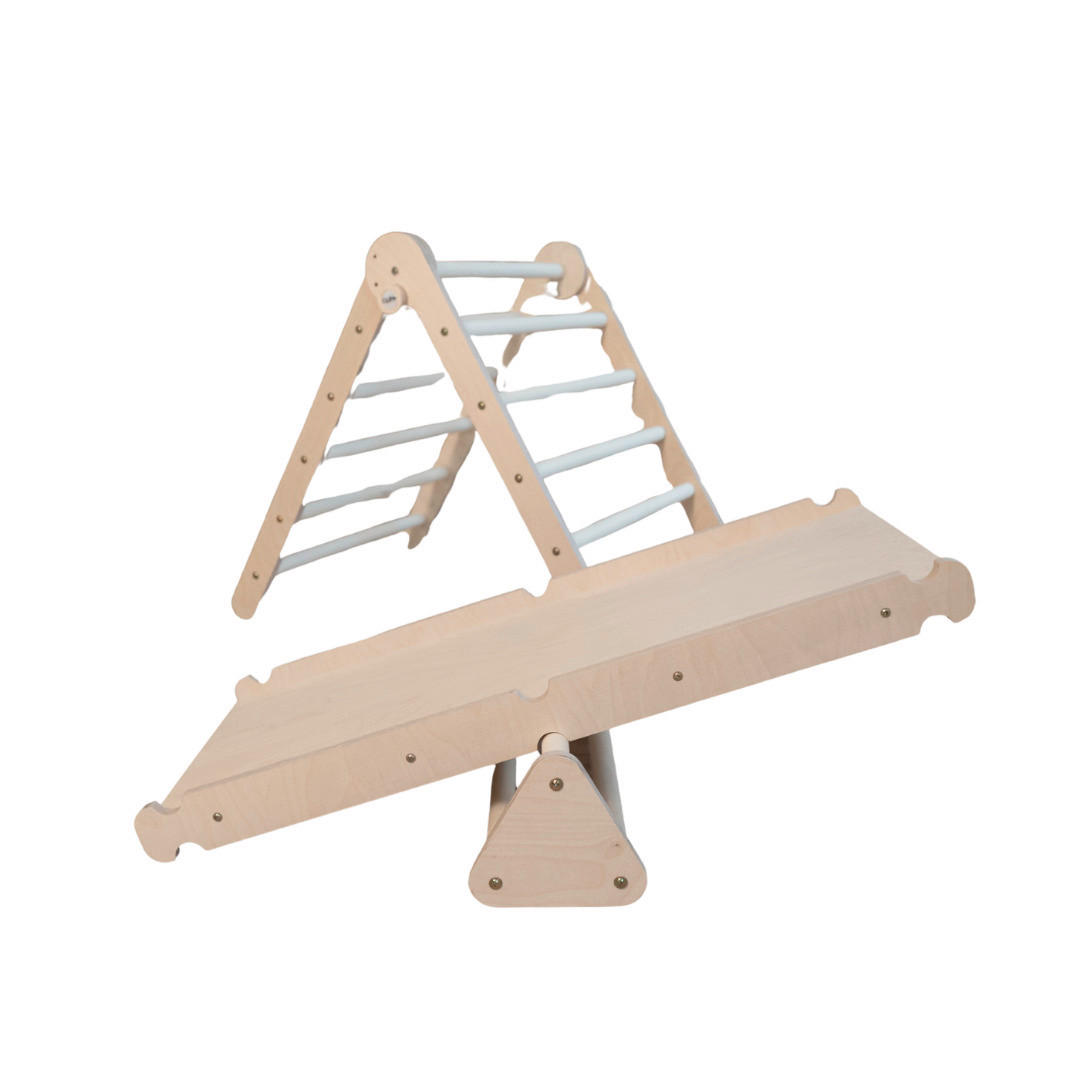 KLETTERDREIECK  - Birkefarben, Basics, Holz (68/53,5/69cm) - CLIFF