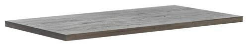 TISCHPLATTE Eiche massiv Grau, Eichefarben  - Eichefarben/Grau, Design, Holz (170/90/6cm) - Waldwelt
