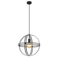 ZÁVĚSNÉ SVÍTIDLO, 40/40/120 cm  - černá, Design, kov (40/40/120cm) - Globo