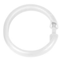 DUSCHVORHANGRINGE 6/6 cm  - Weiß, KONVENTIONELL, Kunststoff (6/6cm) - Schöner Wohnen
