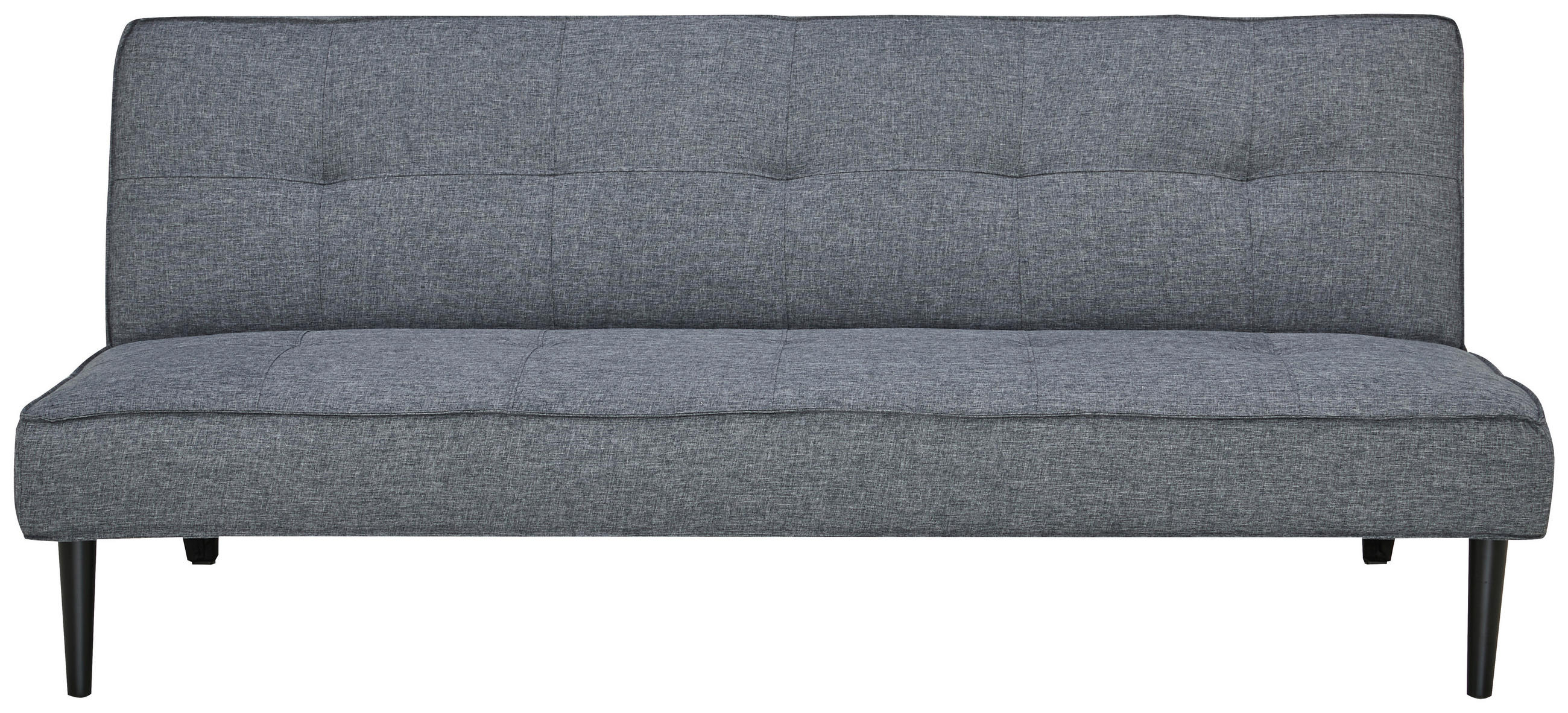 CANAPEA EXTENSIBILĂ textil gri închis  - gri închis/negru, Design, textil (180/77/93cm) - Carryhome