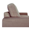 ECKSOFA Taupe Cord  - Taupe/Schwarz, KONVENTIONELL, Textil/Metall (150/240cm) - Carryhome