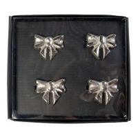 SERVIETTENRING   - Silberfarben, Basics, Metall (4,5/5cm) - X-Mas