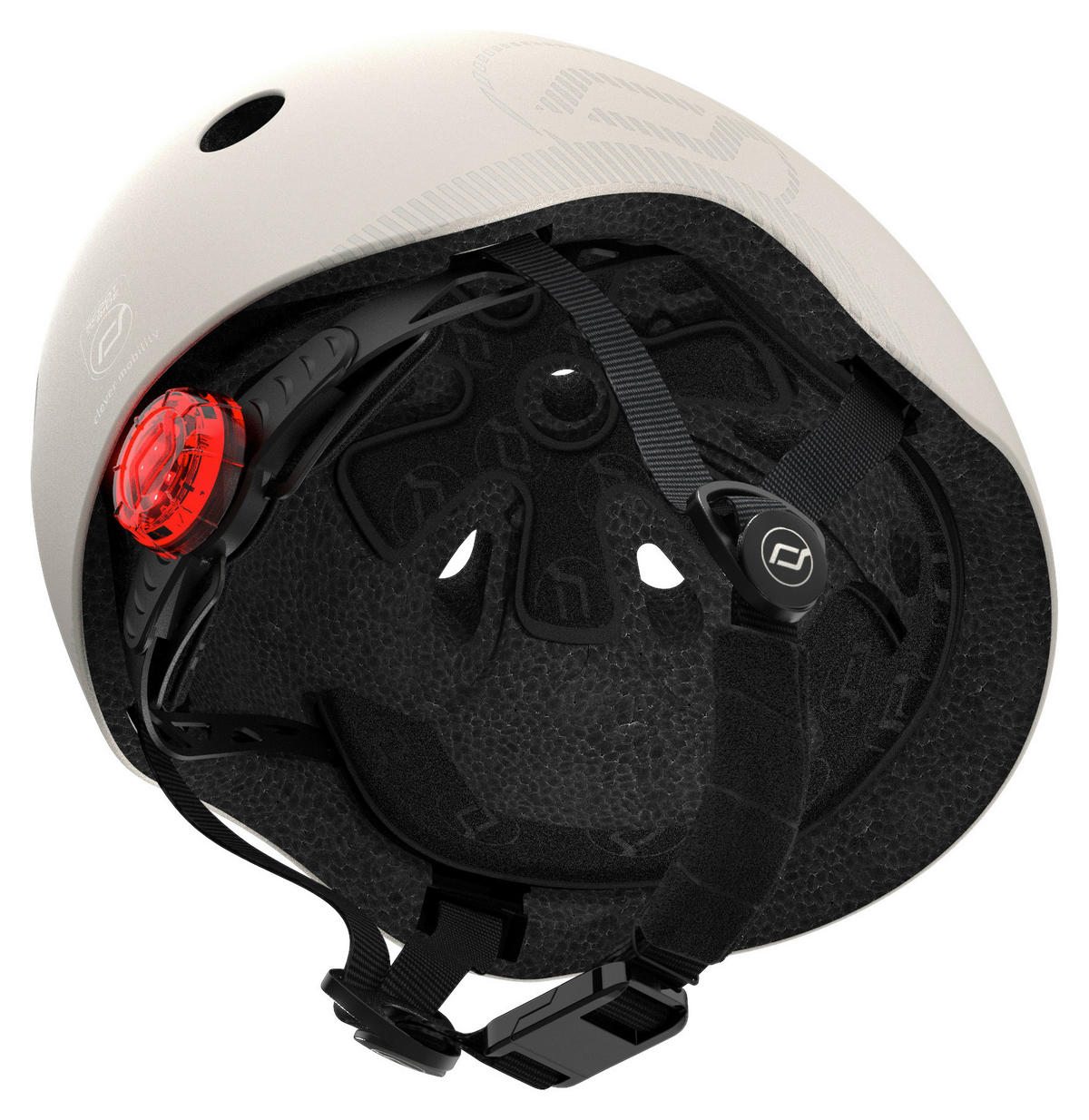 KINDERHELM S-M  - Hellgrau, Trend, Kunststoff/Textil (S-Mnull) - Scoot and Ride