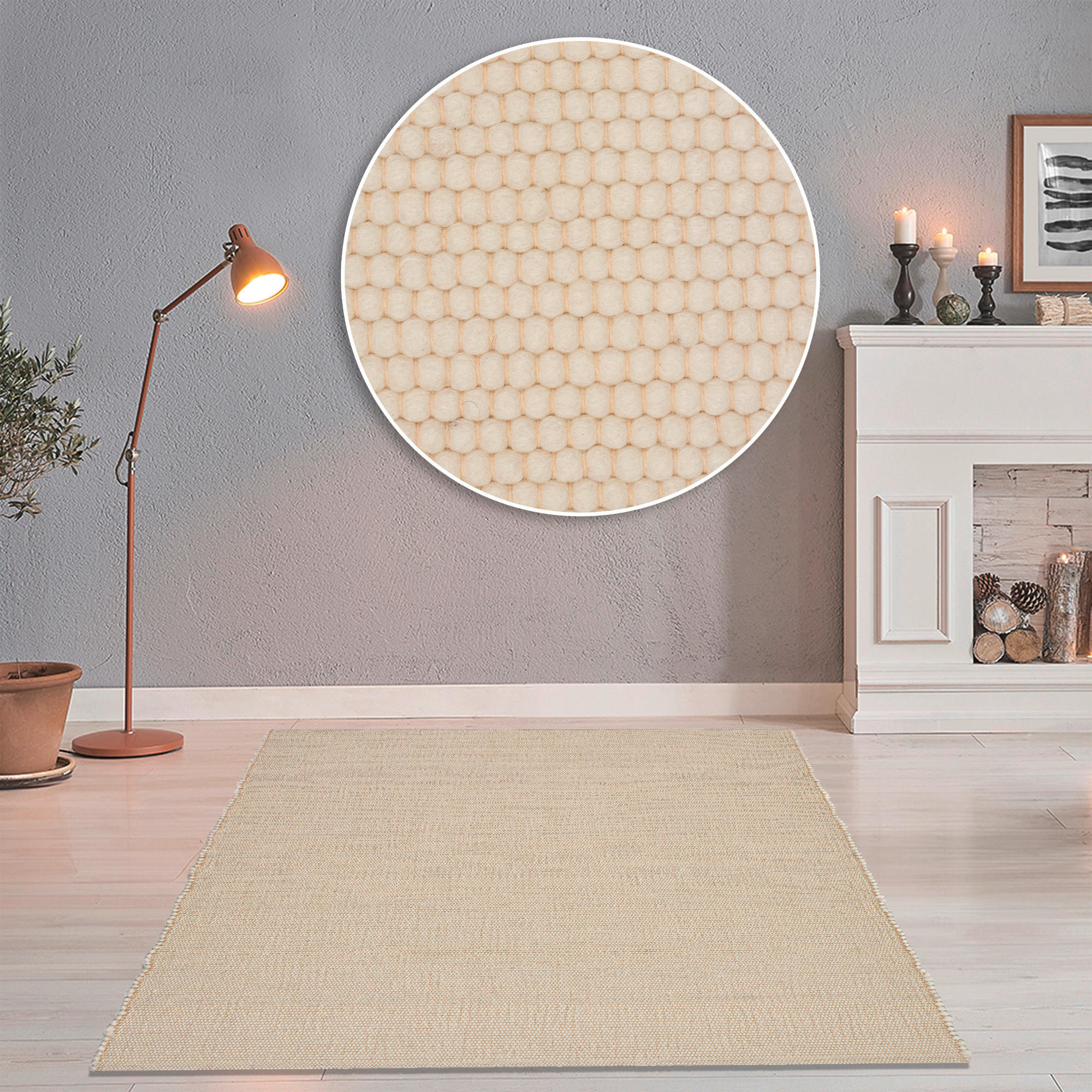 HANDWEBTEPPICH 290/390 cm Alm Glück Weiß  - Weiß, Basics, Textil (290/390cm) - Tom Tailor