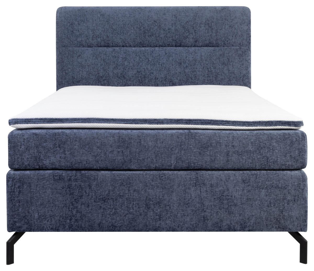 BOXSPRINGBETT 140/200 cm  in Blau  - Blau/Schwarz, Design, Textil/Metall (140/200cm) - Esposa