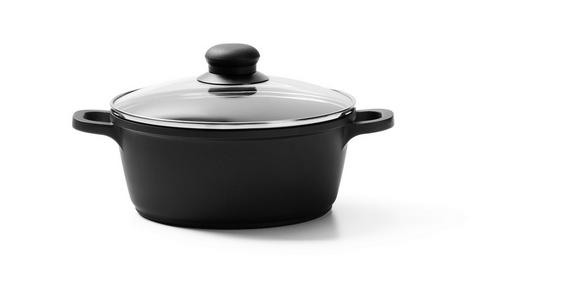 KOCHTOPF Turin 1,85 L - Klar/Edelstahlfarben, KONVENTIONELL, Glas/Kunststoff (20cm) - Homeware Profession.