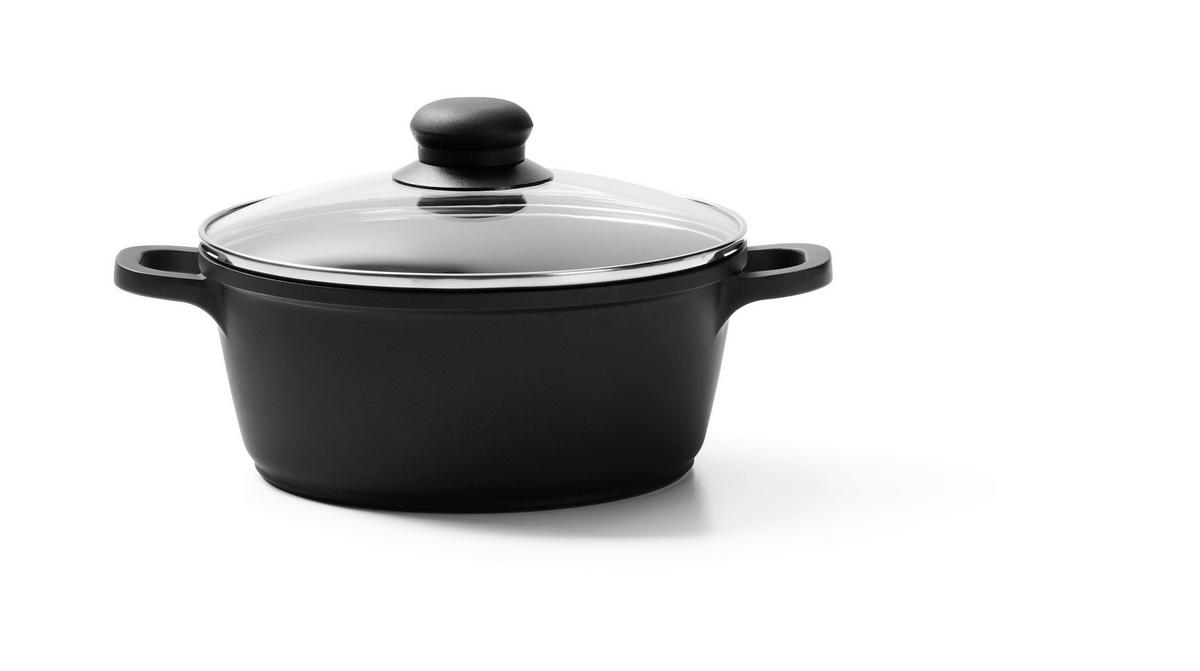 KOCHTOPF Turin 1,85 l  - Klar/Edelstahlfarben, Konventionell, Glas/Kunststoff (20cm) - Homeware Profession.