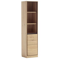 AKTENREGAL 45/198/40 cm  - Eiche Bianco, KONVENTIONELL, Holz/Holzwerkstoff (45/198/40cm) - Linea Natura